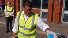 Sharma visited Instagroup in Wokingham. Image: Gov.uk